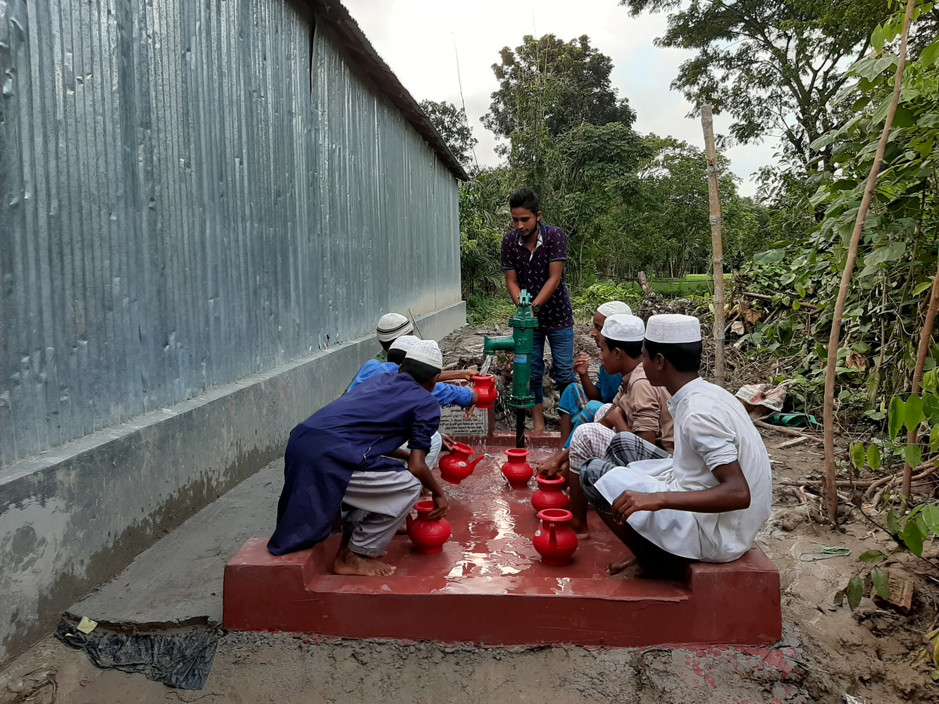 Borehole With Hand Pump With Place For Ablution